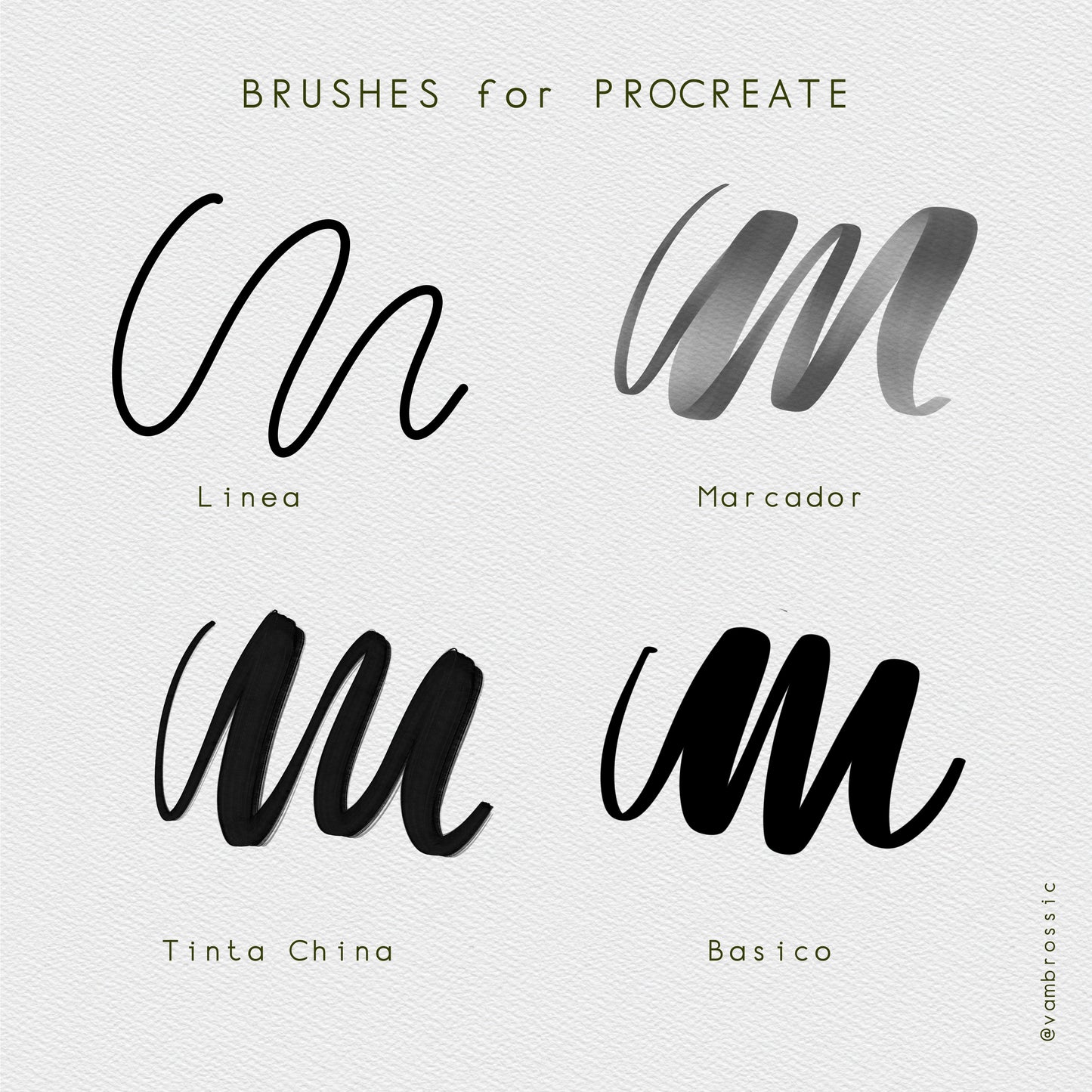 Lettering | Pinceles para Procreate